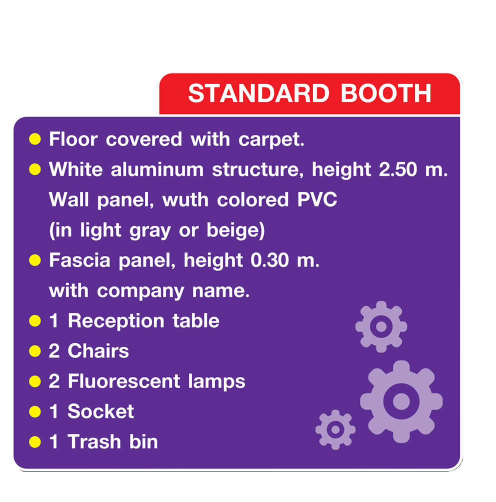 พื้นที่แสดงสินค้างาน Thailand industrial fair